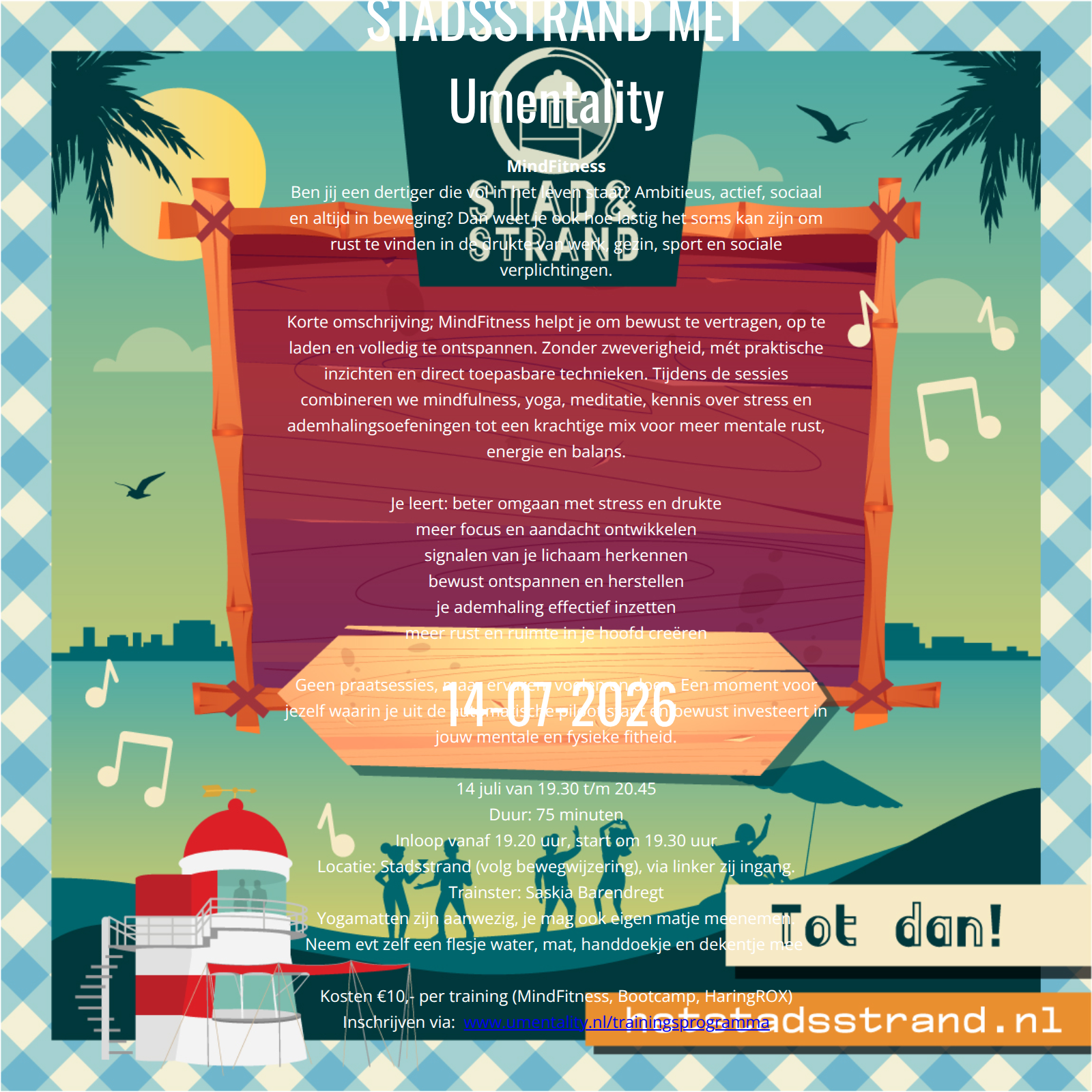 MINDFITNESS | SPORTEN @ STADSSTRAND MET Umentality