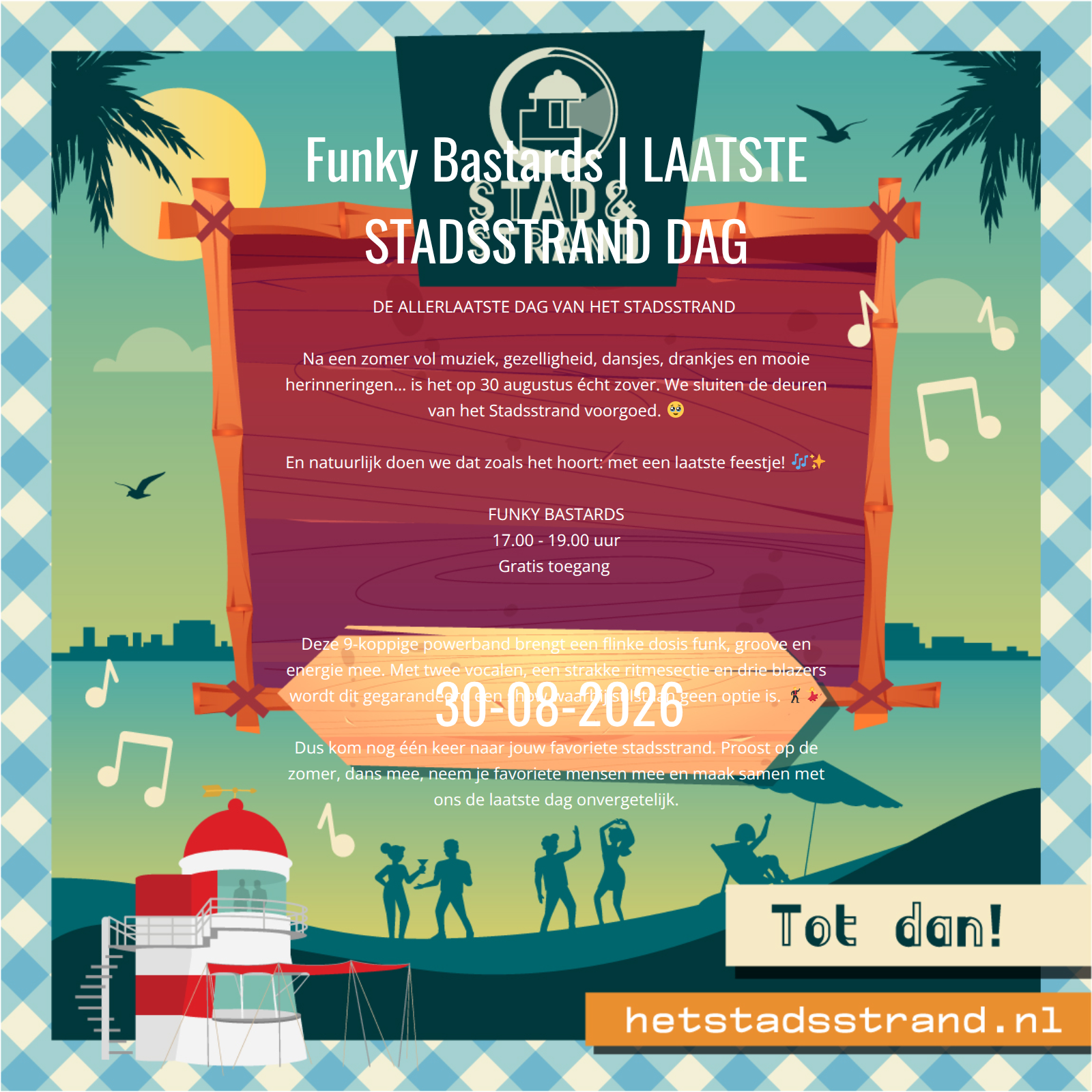 Funky Bastards | LAATSTE STADSSTRAND DAG